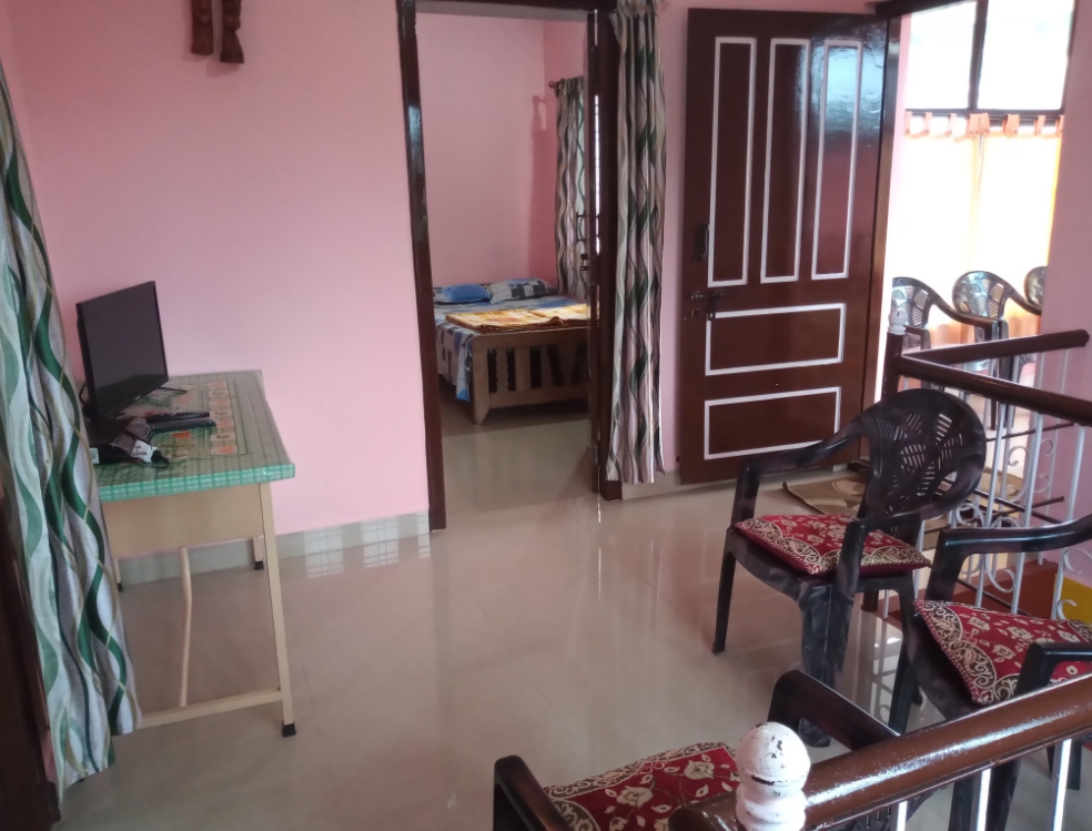 Private lounge seating at Saboath Homestay