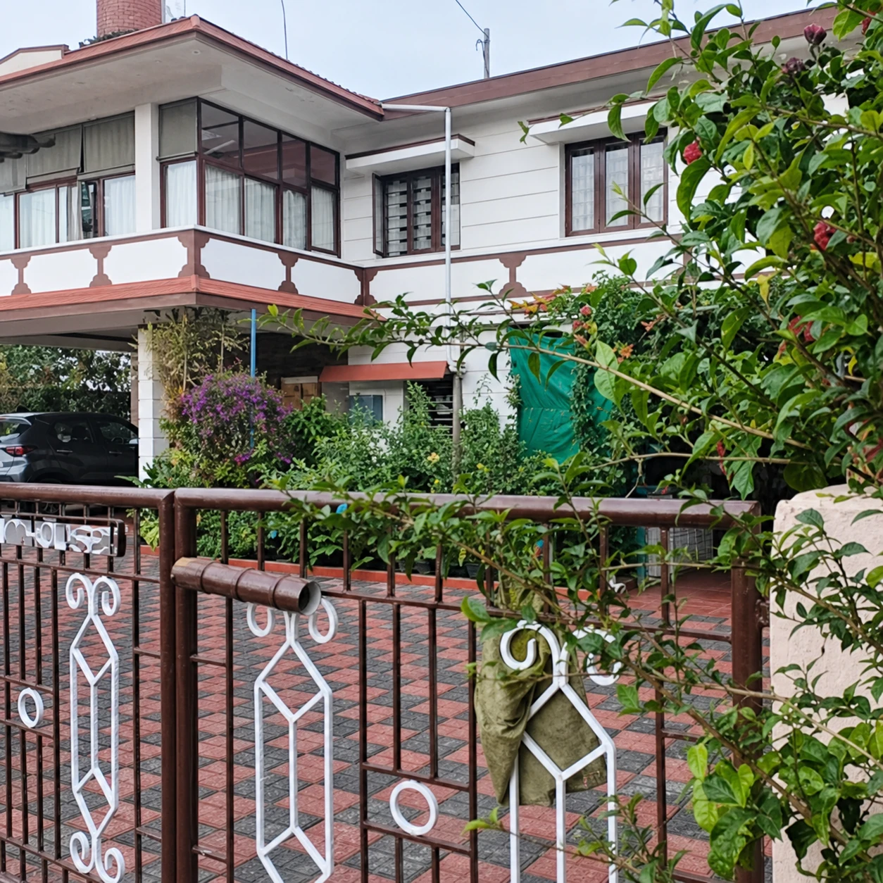 Saboath Homestay seen from the front garden